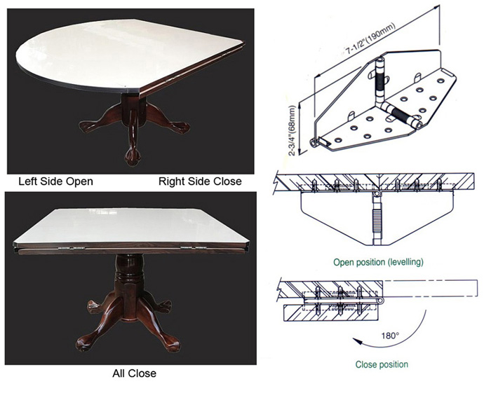 SELBY 180°折合 餐桌絞鏈 - OEM產品